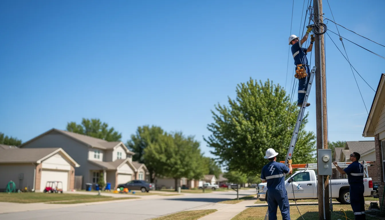 Residential electrician providing installation services in Medora, IL